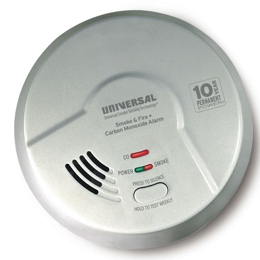 Universal Security Instruments MICH3510S 3-in-1 Hallway Smoke, Fire and Carbon Monoxide Smart Alarm with 10 Year Sealed Battery