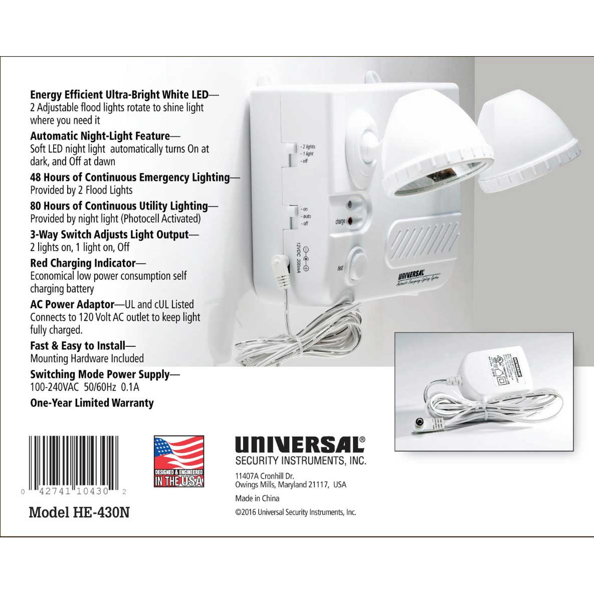 Emergency Lights - UL Listed Emergency Lighting