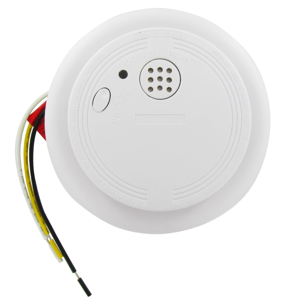 USI Hardwired Ionization Smoke and Fire Detector with Battery Backup - 5304